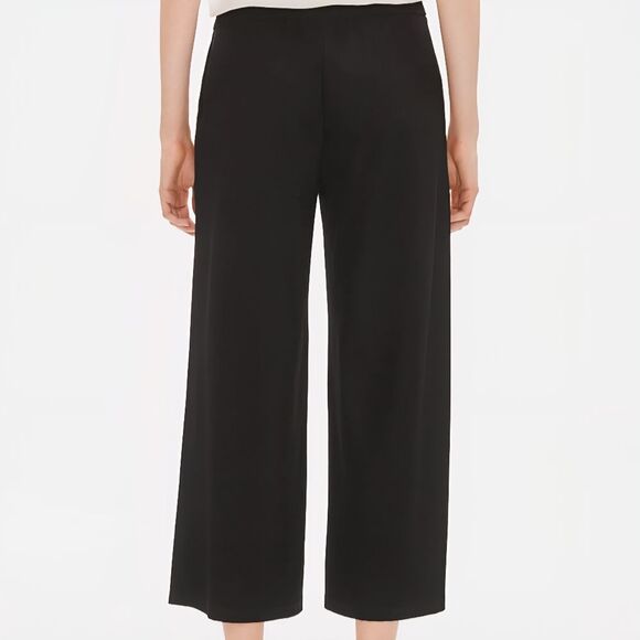 Eileen Fisher | System Lightweight Washable Stretch Crepe Wide-leg Pant Women 14 - Picture 2 of 8